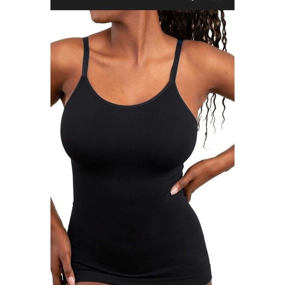Shapermint Scoop Neck Black Smoothing Slimming Basic Cami Tank Top Sz 3XL - Picture 1 of 7